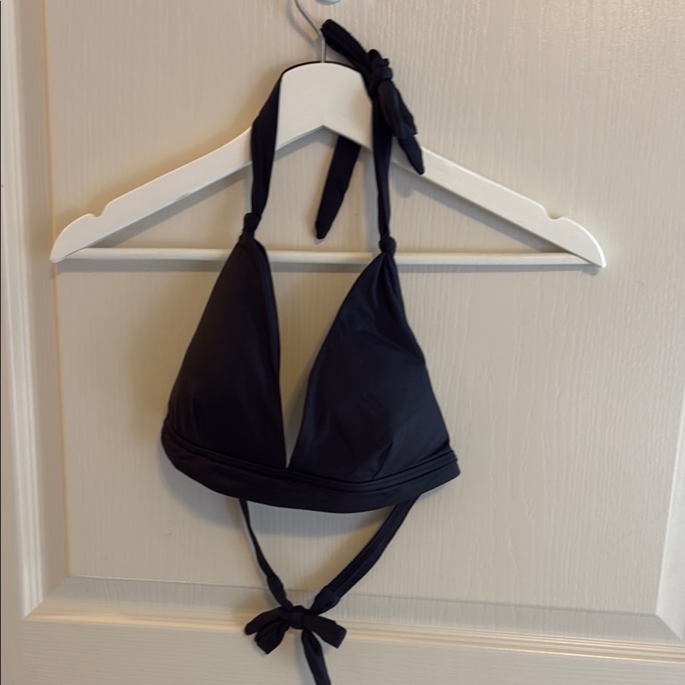 LOFT Black Halter Bikini Top